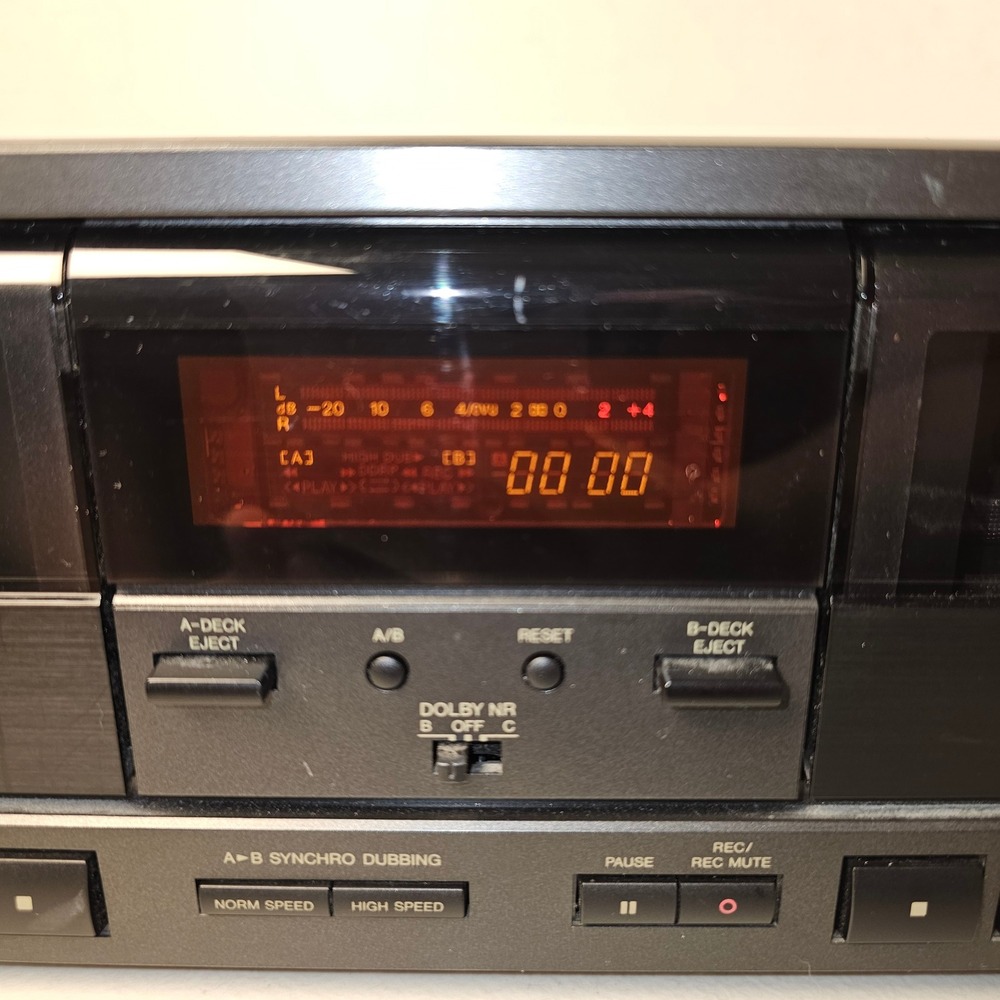 JVC TD-W75 Stereo Double Cassette Deck Dolby B-C NR Full Logic Control Black - Picture 7 of 10